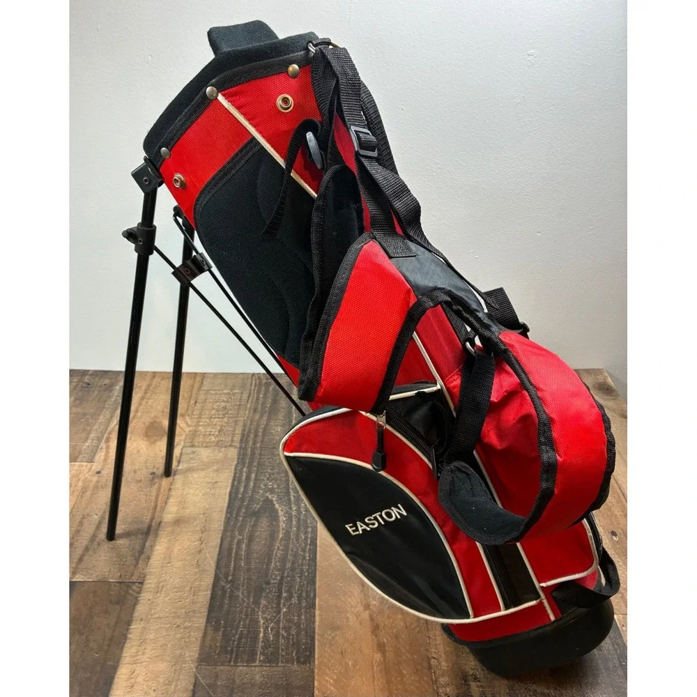 TGA Premier Junior Golf Stand Bag Red Black White Dual Strap kids Youth